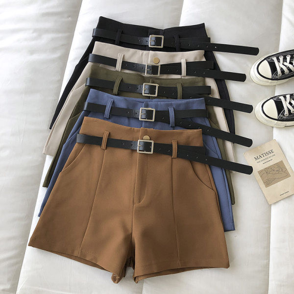 Μοντέρνο παντελόνι με ζώνη και ψηλή μέση