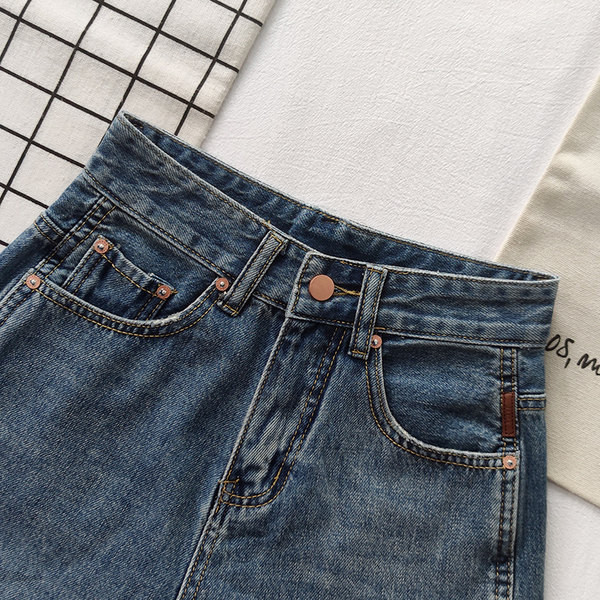 Ženske traper kratke hlače visokog struka - čist model