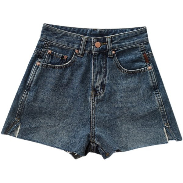 Ženske traper kratke hlače visokog struka - čist model