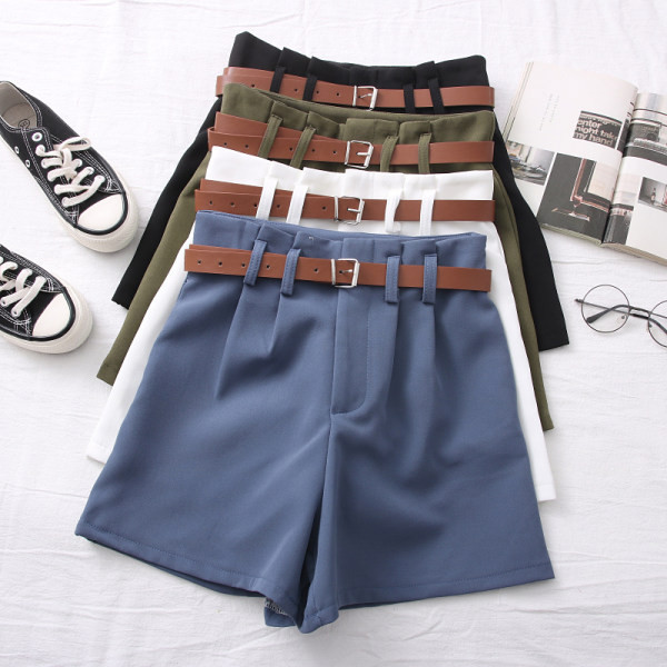 Moderne ženske kratke hlače s remenom visokog struka