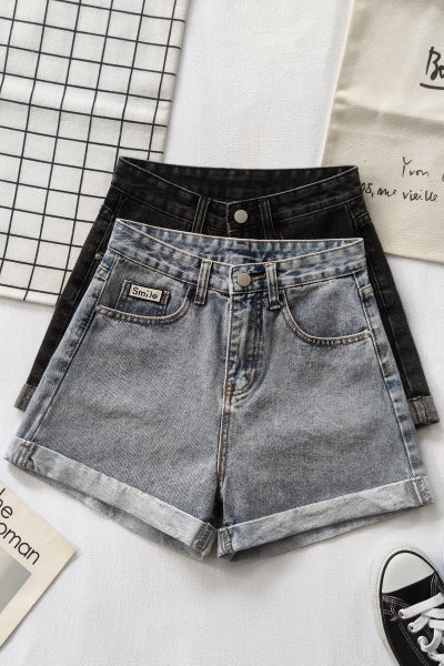 Γυναικεία τζιν με τσέπες και ψηλή μέση - κλασικό μοντέλο