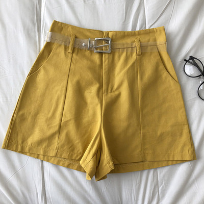 Σορτς με υψηλή μέση και ζώνη