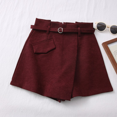 Moderna ženska suknja-hlače sa remenom u više boja