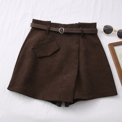 Moderna ženska suknja-hlače sa remenom u više boja