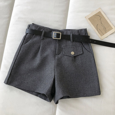 Ženske kratke hlače s remenom u četiri boje