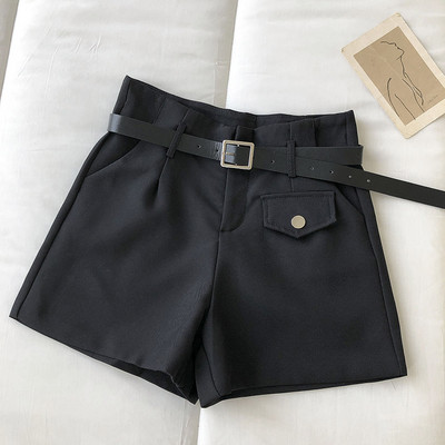 Ženske kratke hlače s remenom u četiri boje