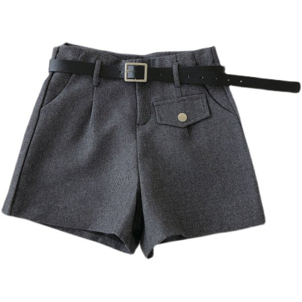 Ženske kratke hlače s remenom u četiri boje