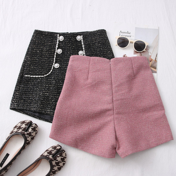 Moderne ženske kratke hlače - s kamenčićima i biserima