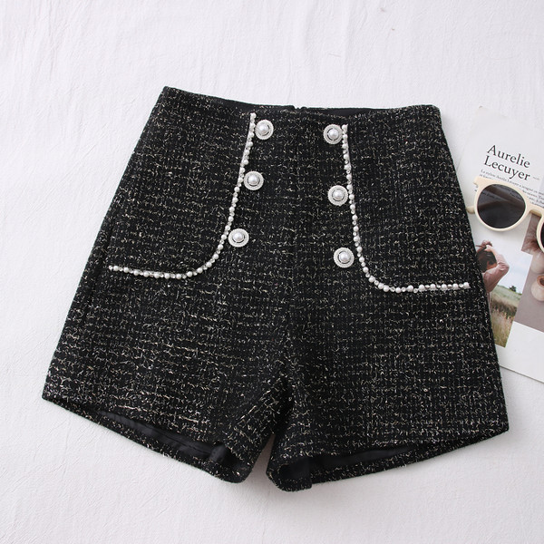 Moderne ženske kratke hlače - s kamenčićima i biserima