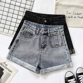 Ženske moderne kratke traperice visokog struka