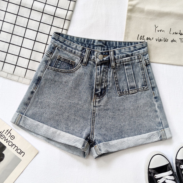 Ženske moderne kratke traperice visokog struka