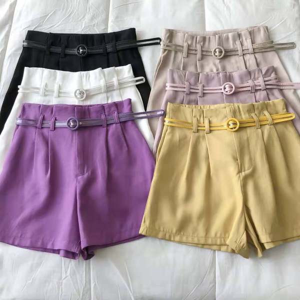 Ženski široki model hlača sa remenom u više boja