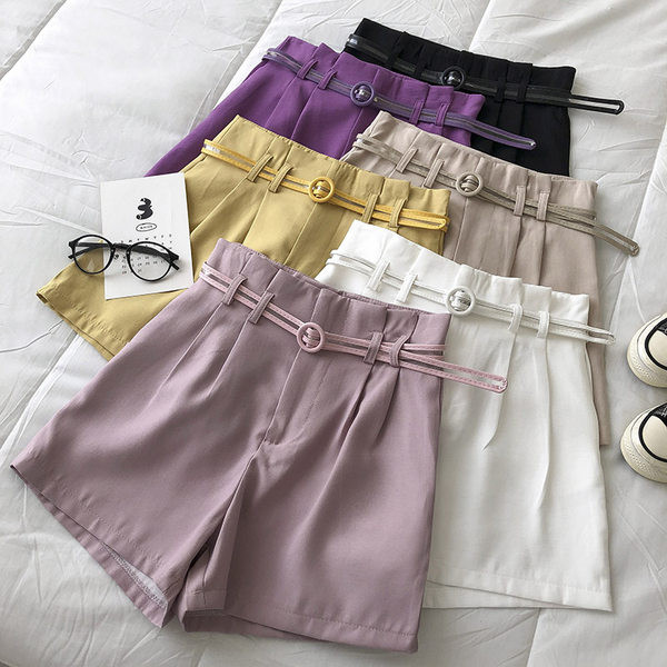 Ženski široki model hlača sa remenom u više boja