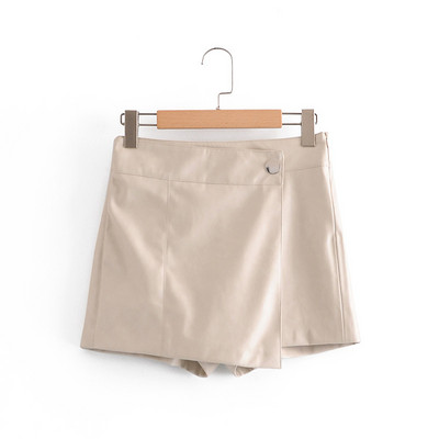 Casual φούστα - παντελόνι από οικολογικό δέρμα