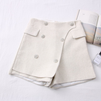 Μοντέρνα γυναικεία φούστα-παντελόνια με κουμπιά - διάφορα χρώματα