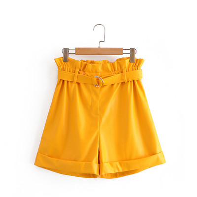 Μοντέρνο παντελόνι paper bag με ζώνη