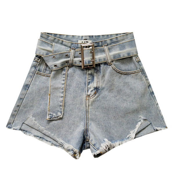 Ženske moderne traperice s remenom i visokim strukom