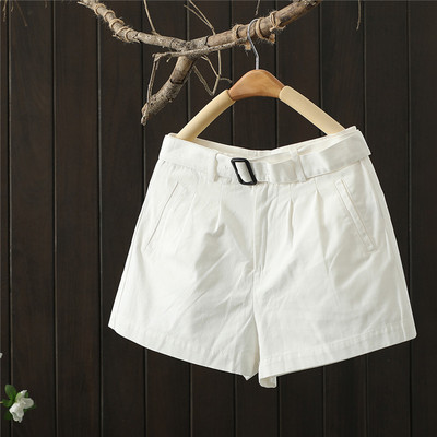 Ženske ležerne kratke hlače s remenom