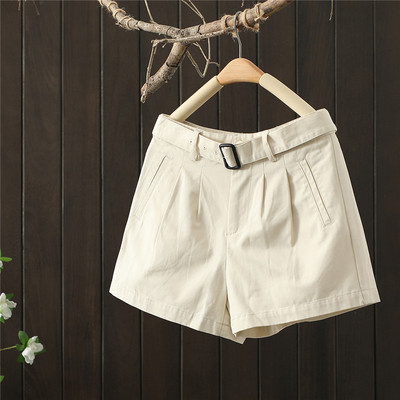 Ženske ležerne kratke hlače s remenom