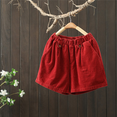 Ženske kratke hlače visokog struka od samta