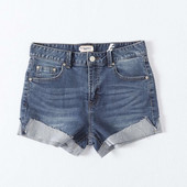 Casual τζιν με μανσέτα σε μπλε χρώμα