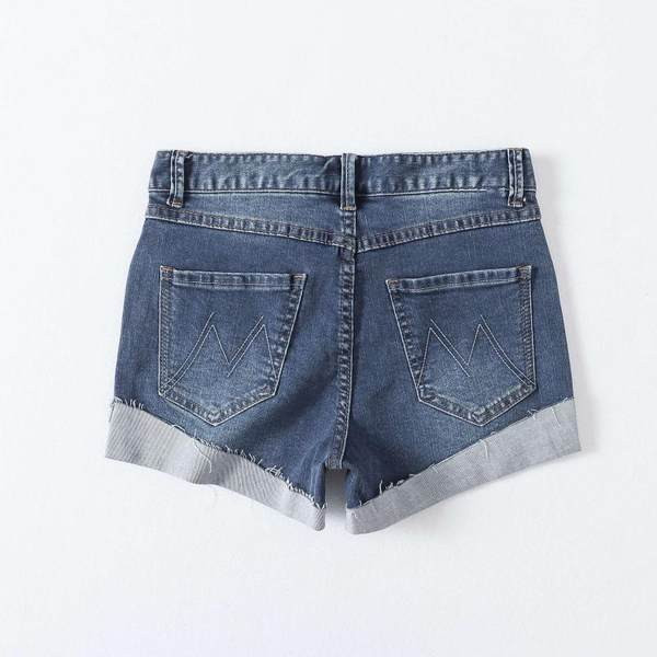 Casual τζιν με μανσέτα σε μπλε χρώμα