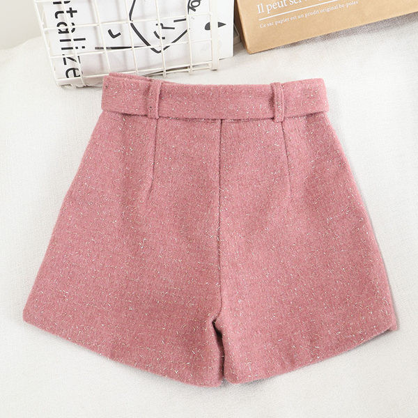 Moderna ženska suknja-hlače s remenom i kopčom