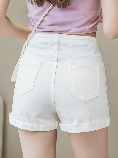 Νέο μοντέλο σορτς τζιν με υψηλή μέση σε λευκό και μαύρο χρώμα