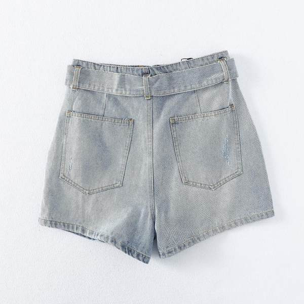 Καλοκαιρινό σορτς τζιν με ζώνη