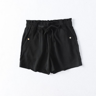 Casual σορτς με ελαστική μέση και κορδόνια