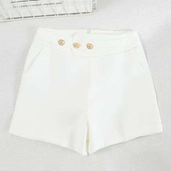 Kratke hlače visokog struka i gumba