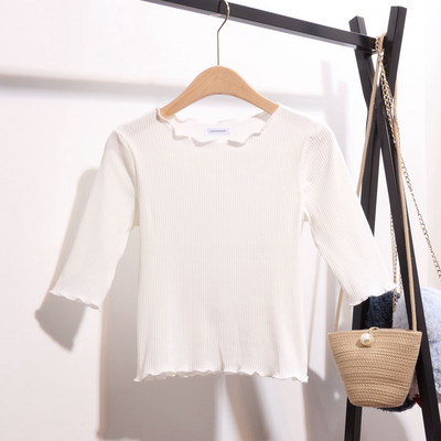 Дамска памучна блуза с 3/4 ръкав