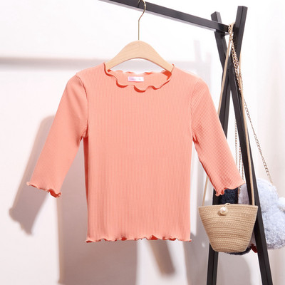 Дамска памучна блуза с 3/4 ръкав