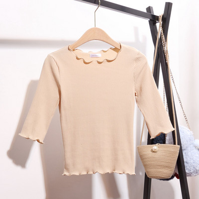 Дамска памучна блуза с 3/4 ръкав