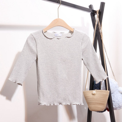 Дамска памучна блуза с 3/4 ръкав