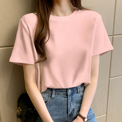 Paprasti moteriški marškinėliai trumpomis rankovėmis – dviejų modelių