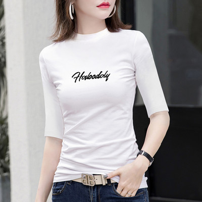 Дамска блуза с 3/4 ръкав и надпис