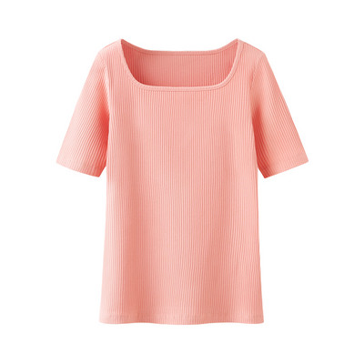 Moteriški marškinėliai su 3/4 rankovėmis ir ovalia iškirpte