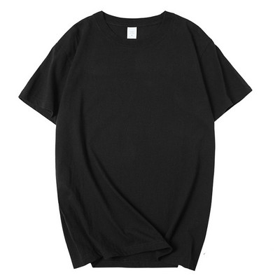 Дамска изчистена тениска с къси ръкави и овално декотле