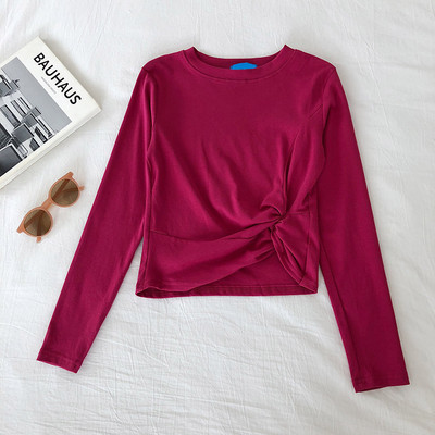 Дамска  блуза с дълъг ръкав изчистен модел