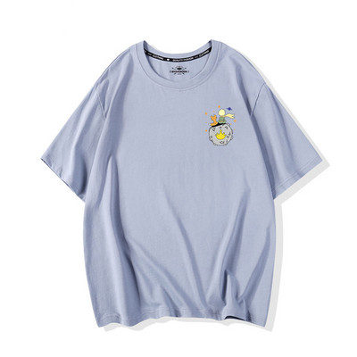 Дамска тениска с къси ръкави и различни апликации