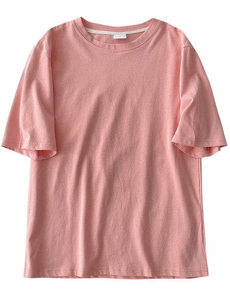 Bluză casual de damă cu mâneci scurte în diferite culori