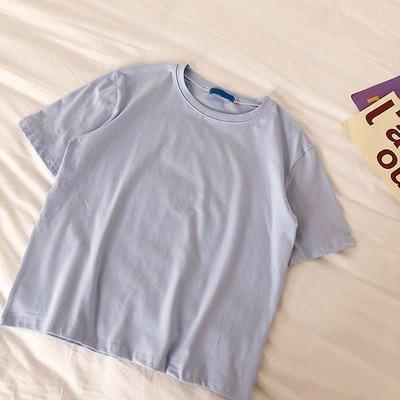 Bluza dama cu maneca scurta decolteu oval - model simplu