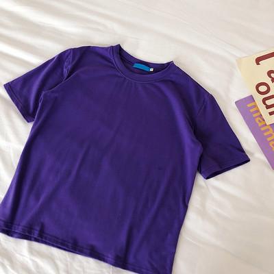 Bluza dama cu maneca scurta decolteu oval - model simplu