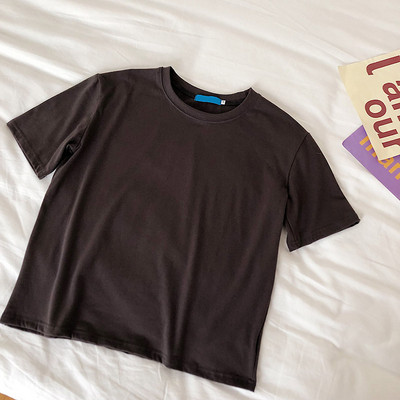 Bluza dama cu maneca scurta decolteu oval - model simplu