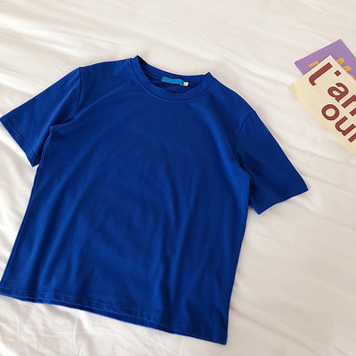 Bluza dama cu maneca scurta decolteu oval - model simplu