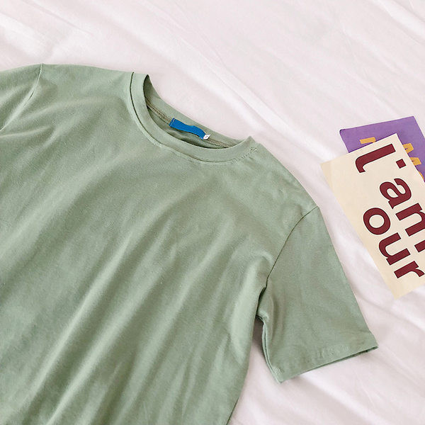 Bluza dama cu maneca scurta decolteu oval - model simplu