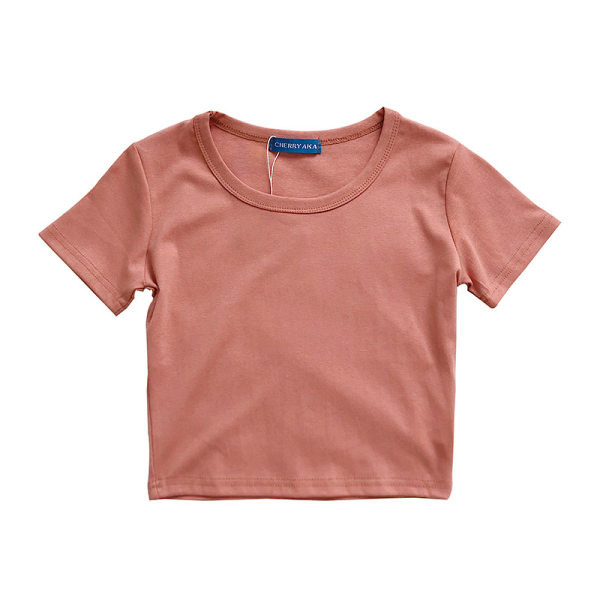 Bluză scurtă uni de damă în diferite culori