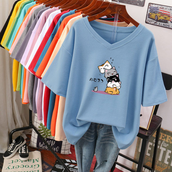 Tricou dama cu aplicatie si decolteu spitz