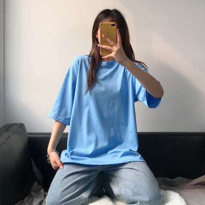 Tricou de dama modern model simplu cu decolteu oval